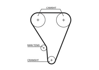 Triger Kayışı  GATES 5117XS  1356816010 PMTB67 13568-16010 1356816020 13568-16020 1356816021 13568-16021 1356819145 13568-19145