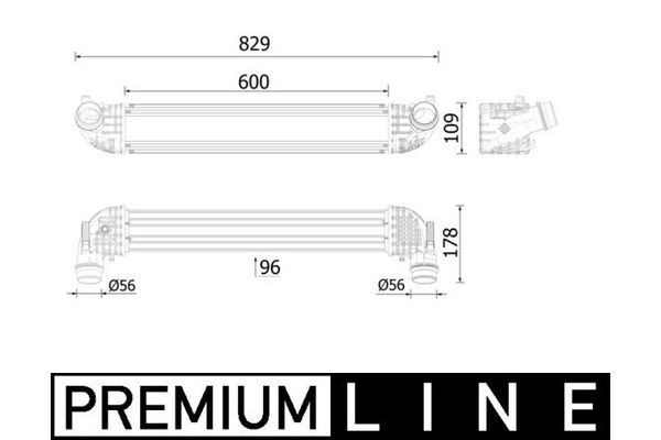 Turbo Radyatörü  MAHLE CI 611 000P
