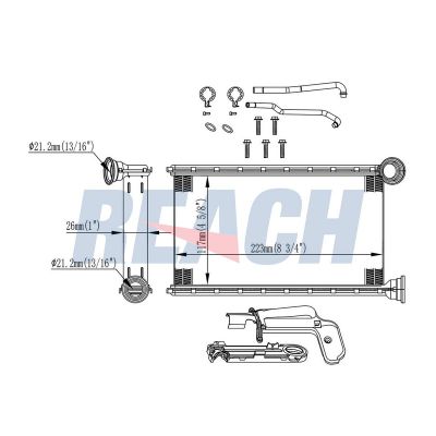 Kalorifer Radyatörü  Citroen C1 Airscape (03.2014->)  PSA ORJINAL 1611283980