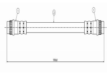 Fren Hortumu Arka Sağ veya Sol CAVO C800 550A  7700416273