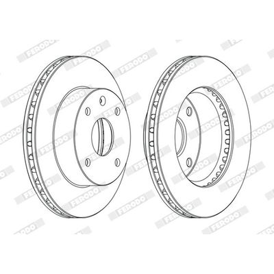 Fren Disk Ayna Ön Sağ ve Sol Daewoo Evanda (2003->)  FERODO DDF1257C