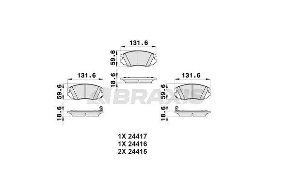 Fren Disk Balata Ön Opel Insignia A (2008->)  BRAXIS AB0167