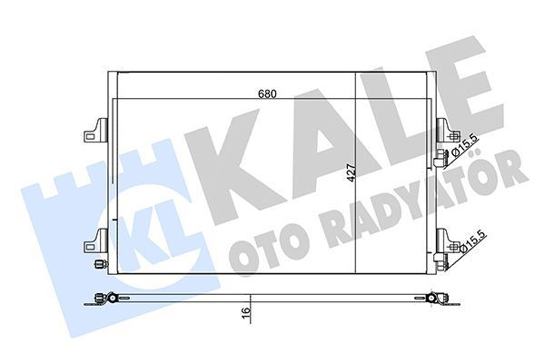 Klima Radyatörü  Renault Espace IV (JK0)(01.2002->)  KALE 342590