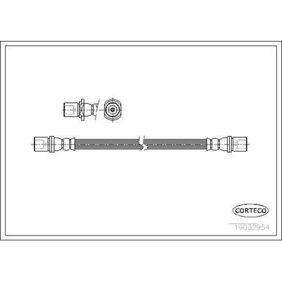 Fren Hortumu Arka Sağ veya Sol Toyota HI-ACE (1996->)  MGA 51792