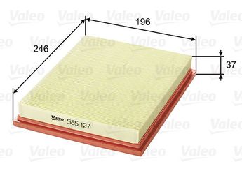 Hava Filtresi  VALEO 585127  71736132 46420988 46468012 7082141 71754230