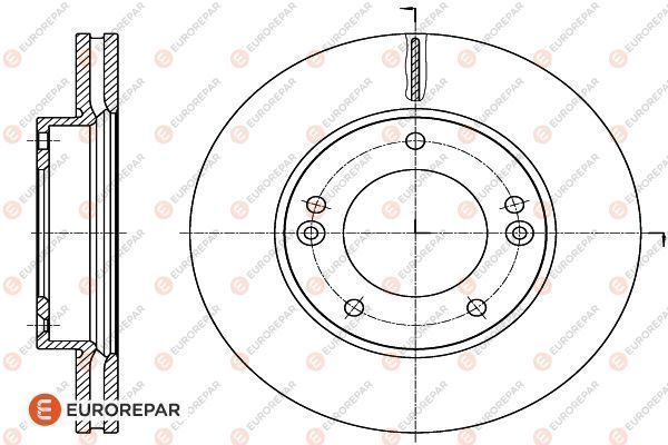 Fren Disk Ayna Ön Sağ ve Sol Kia Sorento (BL)(2002->)  EUROREPAR 1622815380