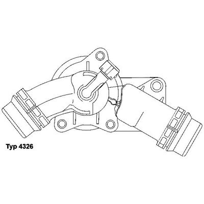 Termostat  BMW X3 Serisi (E83)(09.2003->)  WAHLER 4326.97D