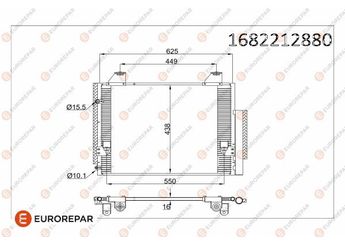 Klima Radyatörü  EUROREPAR 1682212880  1682212880 884600K080