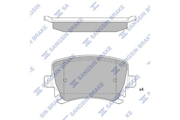 Fren Disk Balata Arka Volkswagen Golf Plus VI (521)(03.2009->2014)  SANGSIN SP2099