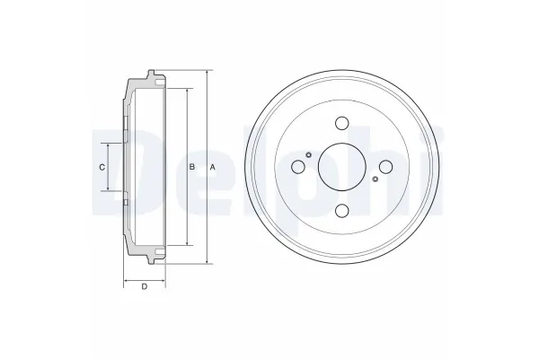 Kampana Arka Sağ veya Sol DELPHI BF588