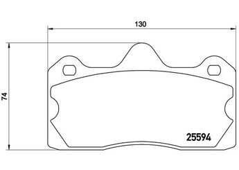 Fren Disk Balata Arka BREMBO P 47 002  A132J0002S