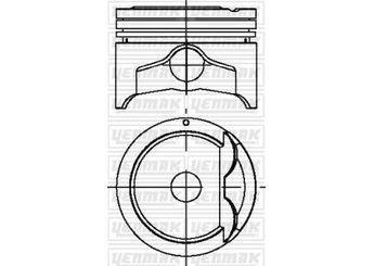 Piston (76.00MM-0.50)  YENMAK 31-04483-050-TPR  3604483050