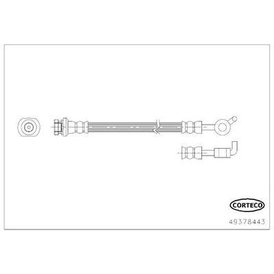 Fren Hortumu Arka Sağ veya Sol MGA 51498