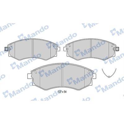 Fren Disk Balata Ön MANDO MBF015307
