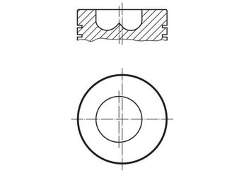 Piston (88.00MM-STD)  NÜRAL 87-70680-STD  504087670 2995562 504087669 504087672