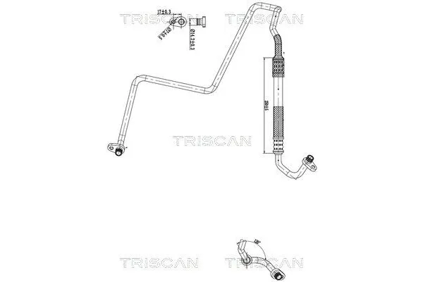 Klima Hortumu  PSA ORJINAL 6460XN