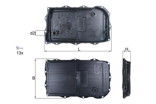 Şanzıman Yağ Karteri  BMW 3 Serisi Touring (G21N)(07.2022->)  MAHLE HX 184KIT