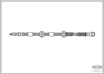 Fren Hortumu Ön Sağ veya Sol CORTECO 19035111  19035111 7L6611701A 7L6611701B