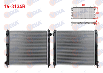 Su Radyatörü  VEKA 16-3134B  