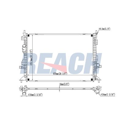 Su Radyatörü  Ford Focus 4/5 Kapı (CGE)(2018->)  MGA 80127