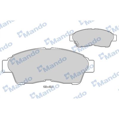 Fren Disk Balata Ön Toyota Corolla Combi SW (E11)(1997->)  MANDO MBF015854