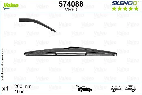 Silecek Süpürgesi Arka  260 mm - 10 inç Mercedes B -Serisi (BM 246)(11.2011->)  VALEO 574088