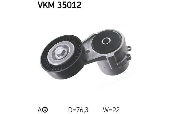 Vantilatör Kayış Gergi Rulmanı  Saab 9-3 4 Kapı (2008->)  SKF VKM 35012