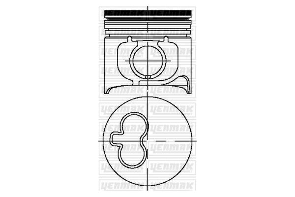Piston (93.00MM-STD) (0.20MM KISA)  KING PISTON 18-3051880-20