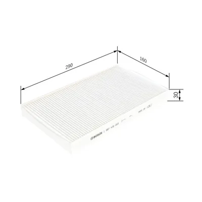 Polen Filtresi  Fiat Marea (185) Weekend (12.2001->)  BOSCH 1 987 432 003