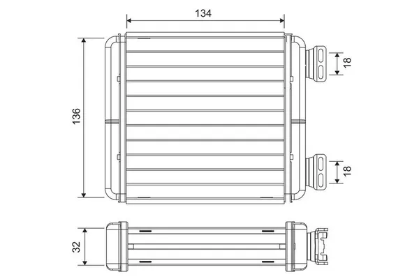 Kalorifer Radyatörü  Smart Fortwo Cabrio (01.2007->)  VALEO 811629
