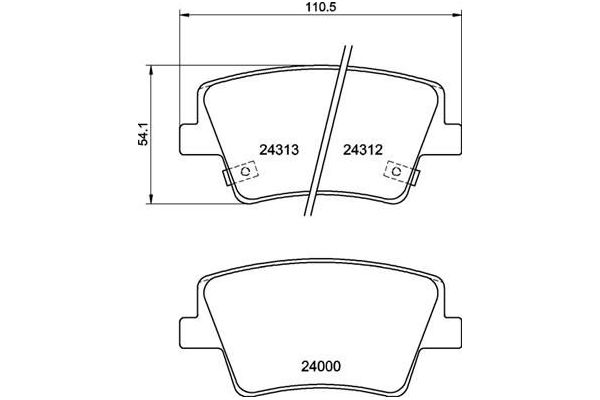 Fren Disk Balata Ön Hyundai Santa Fe (TM)(2018->)  BREMBO P 30 117