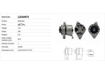 Alternatör  LUCAS ELEKTRIK LEA0972  77250410 C000900010010 6005701124 6005706645 4224325 4257063 4257074 4257771 4274815 4275283 4275285 4275286 4325179 4395134 4405303 4418109 4419109 4419794 4434083 4474729 4474752 4474815 4474816 4475266 4475268 46231680 46445099 4998353 51217620 5955501 7552459 7648126 7650210 7702241 7702372 77145410 82847572 9972269 6000102364