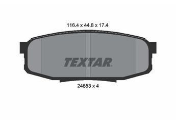 Fren Disk Balata Arka TEXTAR 2465301  446660120 446660160 0446660160 446660161 0446660161 446602340 0446602340 44660C010 044660C010 0446660120 4466YZZE9 04466YZZE9