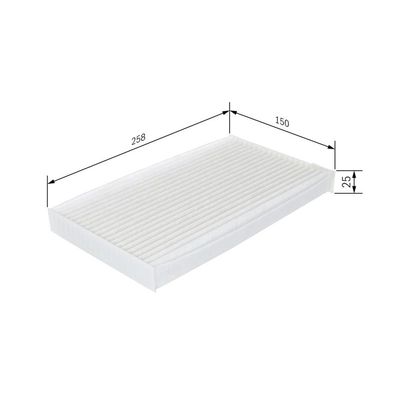 Polen Filtresi  Nissan Juke (F15E)(06.2010->)  BOSCH 1 987 432 267