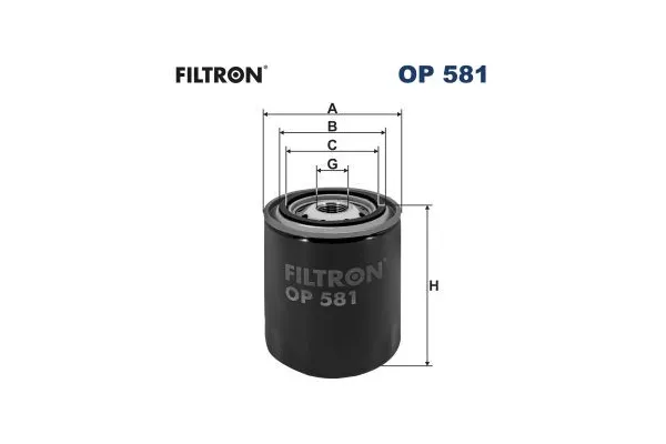 Yağ Filtresi  Nissan Cherry (N12)(12.1982->)  FILTRON OP 581
