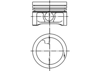 Piston (160.00MM-STD)  KOLBENSCHMIDT 99927600  1600300917 160 030 09 17