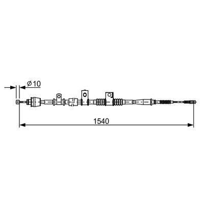 El Fren Teli Arka Sağ veya Sol BOSCH 1 987 482 621