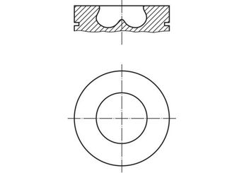 Piston (83.01MM-STD)  GOETZE 87-70070-STD  59107065CH 059107065CH 59107065DG 059107065DG 059 107 065 C H 059 107 065 DG