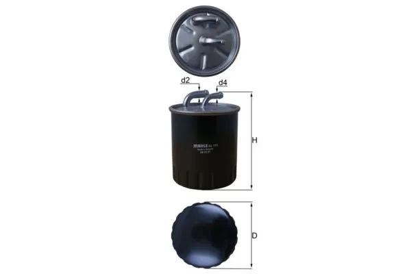 Yakıt Filtresi  Mercedes CLK Cabrio (BM 209)(02.2003->)  MAHLE KL 313