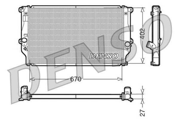 Su Radyatörü  DENSO DRM50025