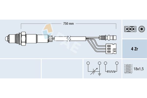 Oksijen (Lambda) Sensörü  FAE 77380