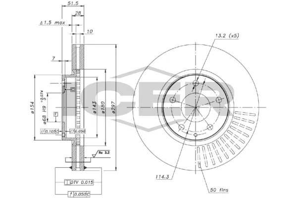 Fren Disk Ayna Ön Sağ ve Sol NAGAMA NBD-MZ004