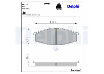 Fren Disk Balata Ön DELPHI LP373  LP373 41060C7025 41060-C7025 41060C7125 41060-C7125 41060C7126 41060-C7126 41060C7128 41060-C7128 41060C7190 41060-C7190 41060C7191 41060-C7191 41060C7192 41060-C7192 41060C7193 41060-C7193 41060C7194 41060-C7194 41060C7892 41060-C7892 41060C8186 41060-C8186 41060G9500 41060-G9500 41060G9501 41060-G9501 41060G9701 41060-G9701 41060G9725 41060-G9725 41060G9800 41060-G9800 41060G9825 41060-G9825 41060P9690 41060-P9690 41060T7890 41060-T7890 41060T7893 41060-T7893 41060V0491 41060-V0491 4106002J90 4106002J91 4106032J90 41060C7090 41060C7891 41060P6525 41060P6625 41060P6690 41060P7225 41060P9125 41060R9025 41060R9091 41060T6425 41060T7894 41060V0425 41060V0490 4108037J25 41080-37J25 D1060C7192 D1060-C7192 D106002J90 D1060T7893 DA060T7890 DA060-T7890