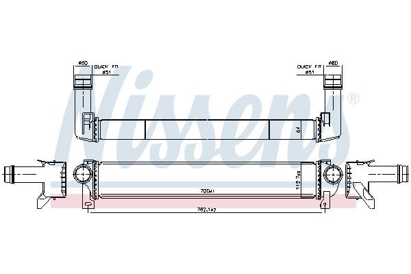 Turbo Radyatörü  Jeep Cherokee (KL)(2014->)  DENSO DIT06010