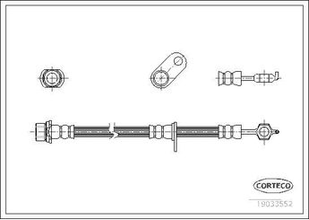 Fren Hortumu Ön Sol CORTECO 19033552  19033552 9094702C51