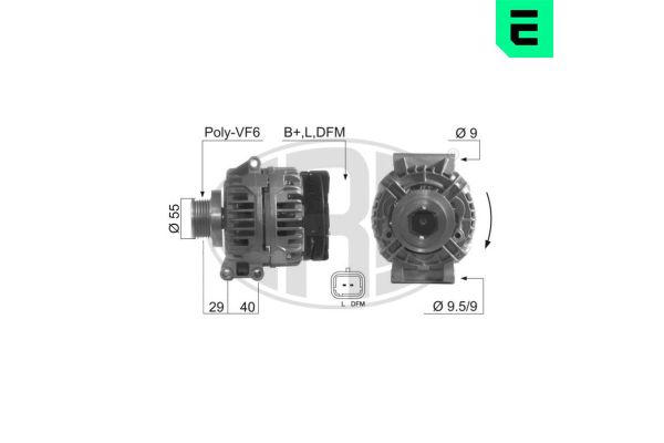 Alternatör  Renault Laguna (B56)(04.1998->)  ERA 210397A