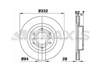 Fren Disk Ayna Ön Sağ ve Sol BRAXIS AD1027  4615A038