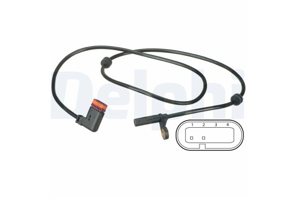 Abs Sensörü Arka Sağ veya Sol Mercedes GLK -Serisi (BM 204)(06.2008->)  DELPHI SS20499