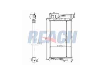 Su Radyatörü  BSG 75-520-068  1301K5 1301.K5 1301K8 1301.K8 1301TJ 1301.TJ 1301TZ 1301VA 1301VC 1301VE 1301VF 1331RY 1331.RY 96247656
