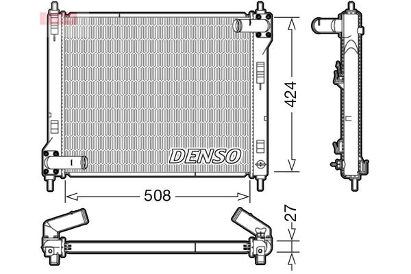Su Radyatörü  DENSO DRM46043